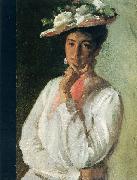 Chase, William Merritt Woman in White oil painting